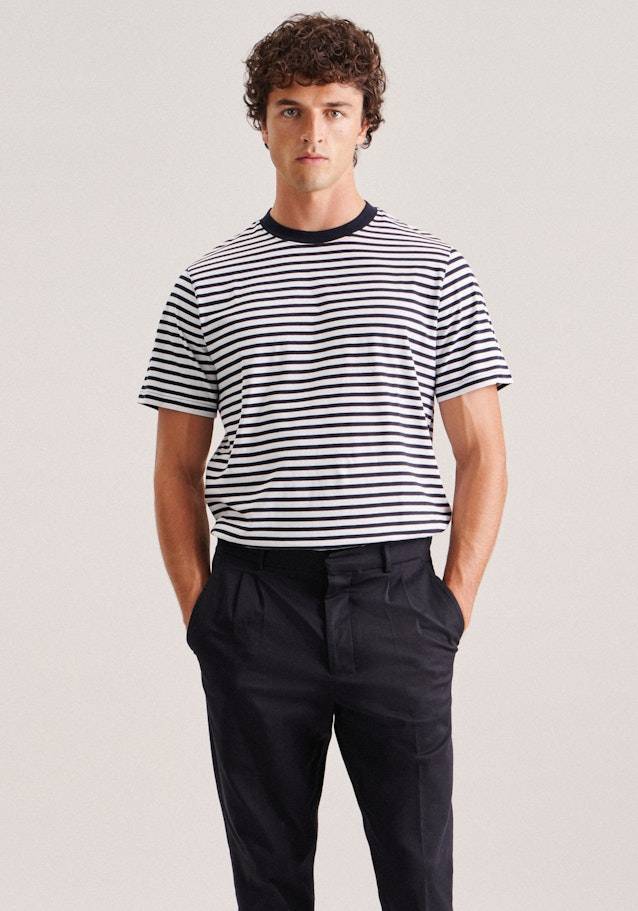 Studio Seidensticker Rundhals T-Shirt Gerader Schnitt (Normal-Fit)