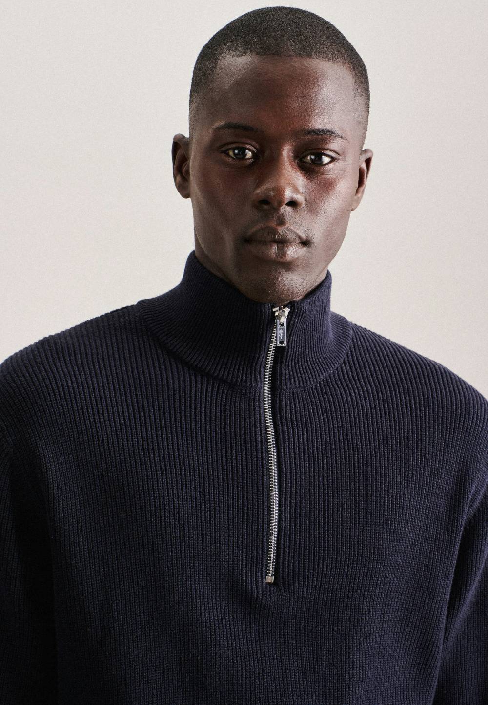 Studio Seidensticker Stehkragen Pullover Gerader Schnitt (Normal-Fit)