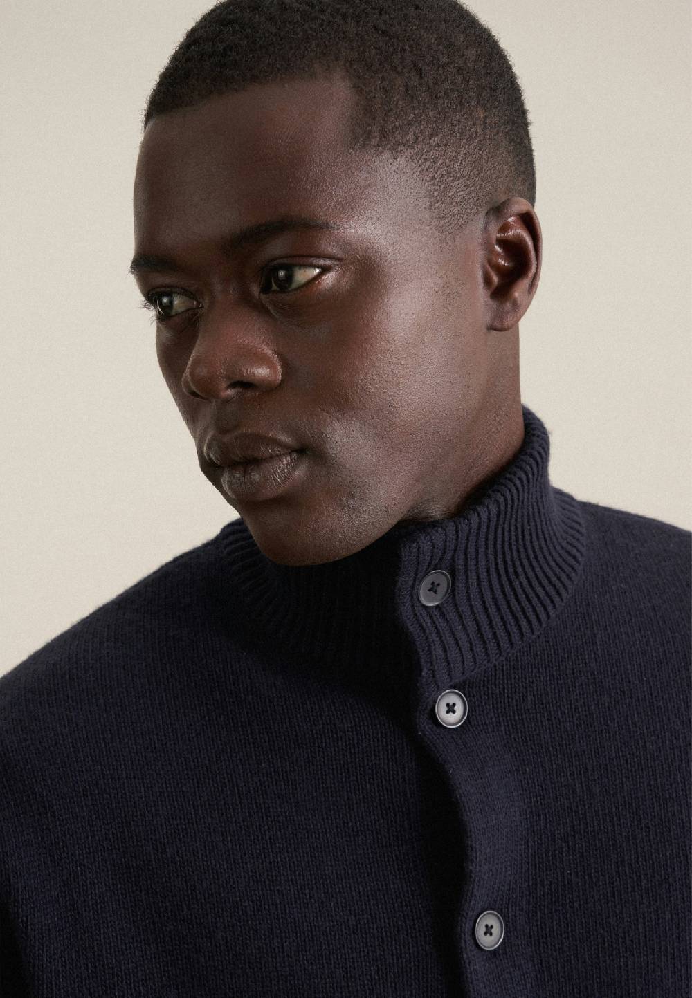 Studio Seidensticker Stehkragen Strick-Jacke Regular