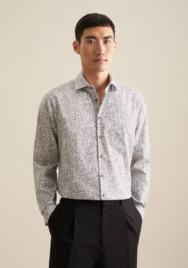 Studio Seidensticker Struktur Business Hemd in Regular mit Kentkragen