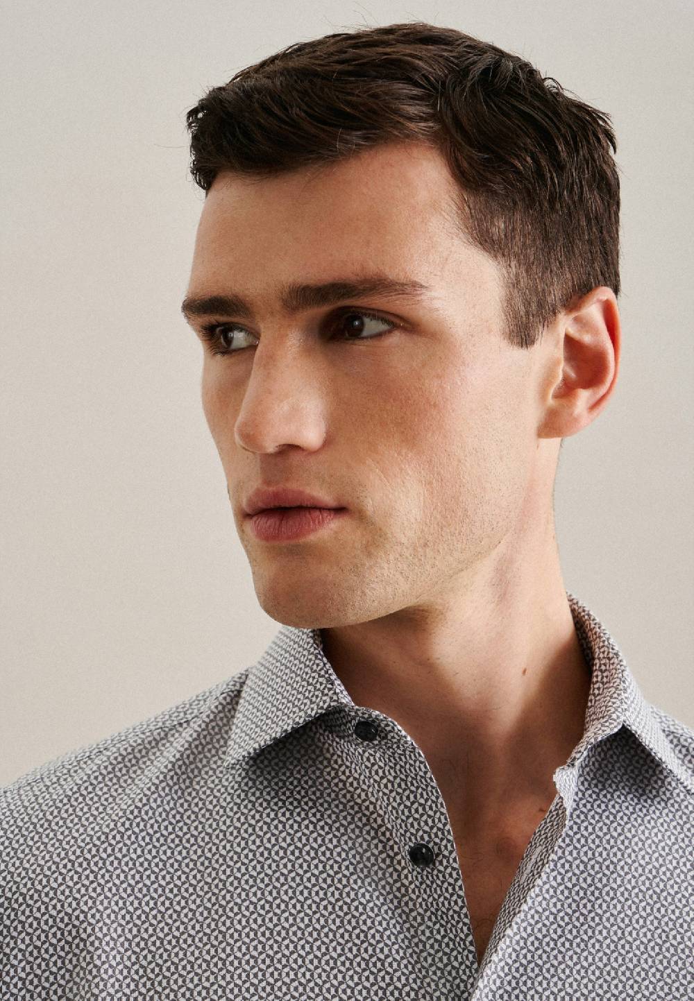 Studio Seidensticker Struktur Business Hemd In Shaped Mit Kentkragen