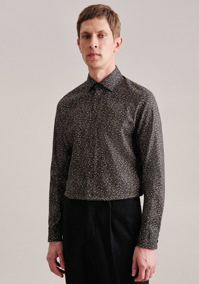 Studio Seidensticker Struktur Business Hemd in Shaped mit Kentkragen