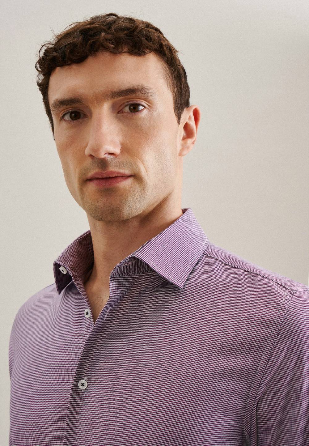 Studio Seidensticker Struktur Business Hemd In Slim Mit Kentkragen