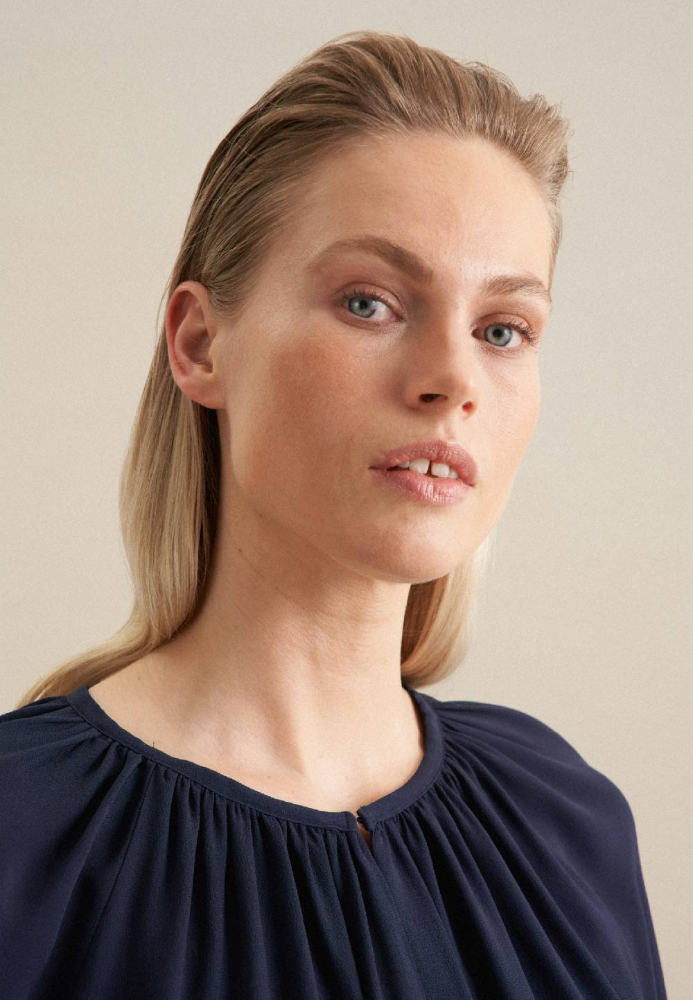 Studio Seidensticker 3/4-Arm Krepp Shirtbluse