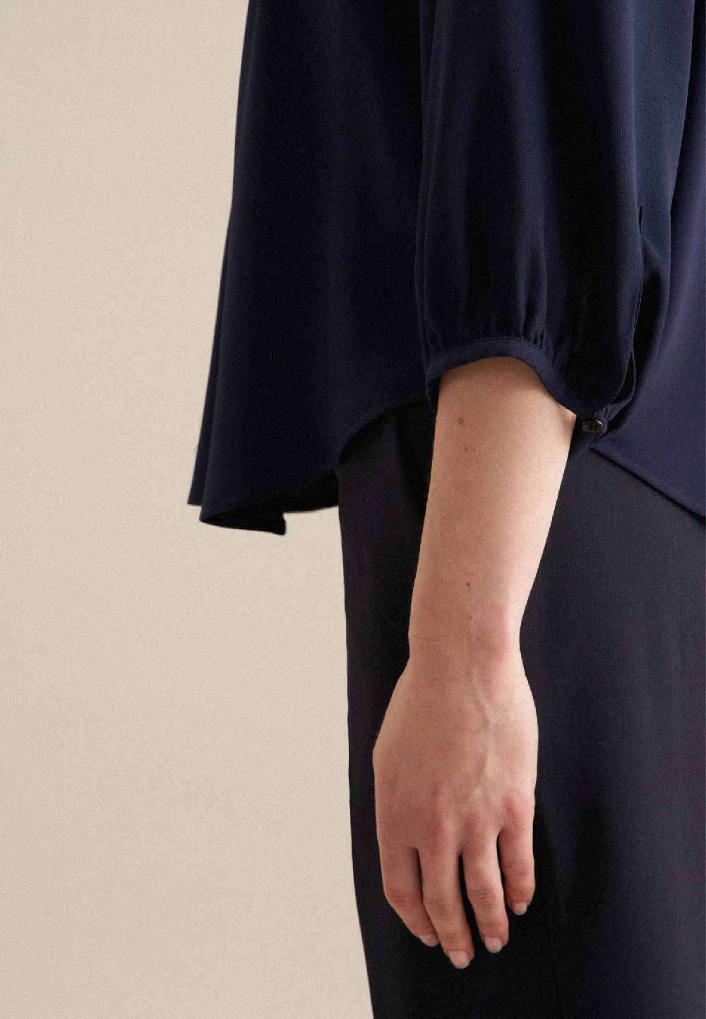 Studio Seidensticker 3/4-Arm Krepp Shirtbluse