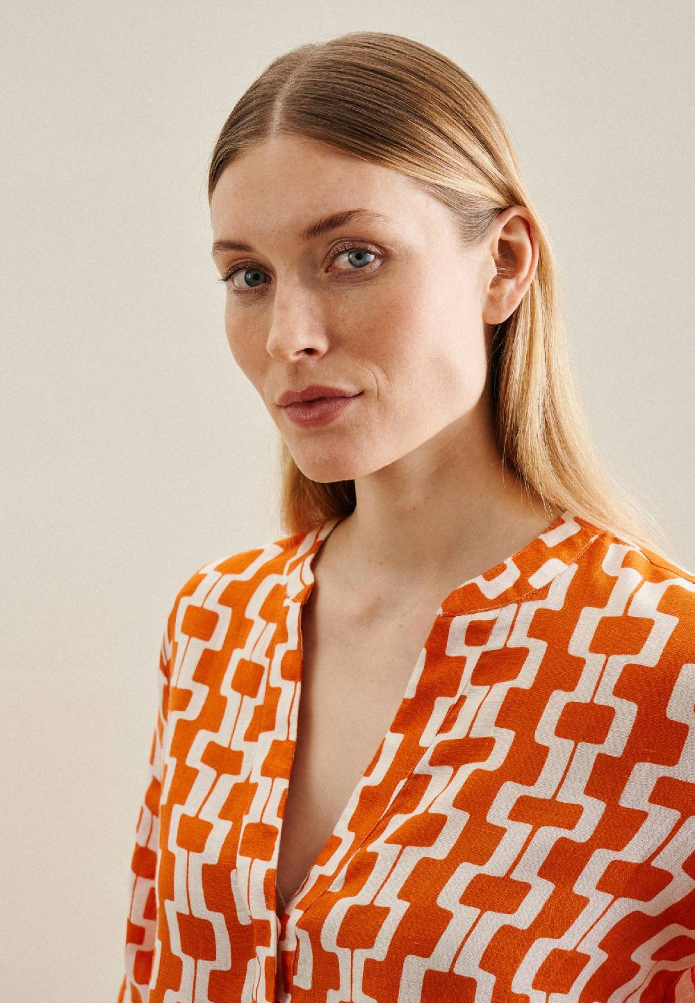 Studio Seidensticker 3/4-Arm Leinen Tunika