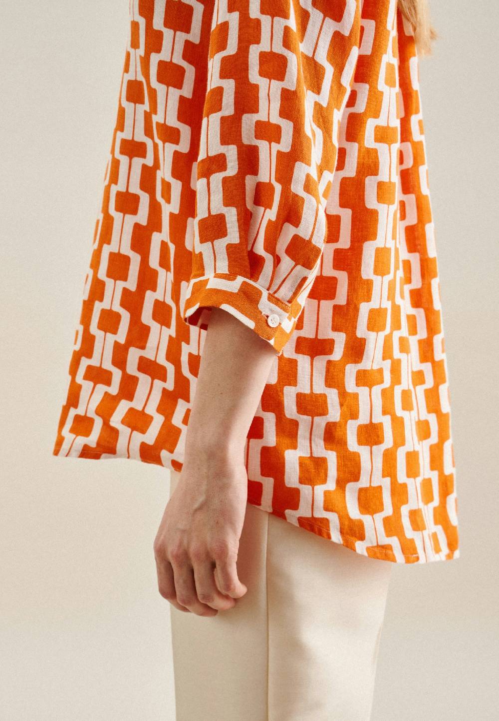 Studio Seidensticker 3/4-Arm Leinen Tunika