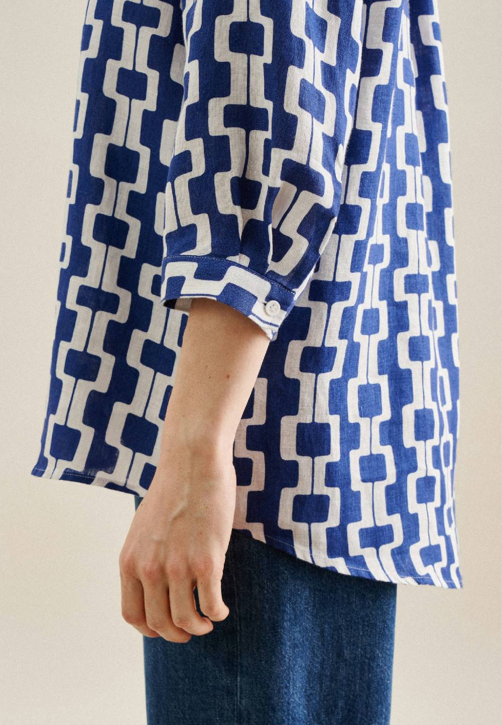 Studio Seidensticker 3/4-Arm Leinen Tunika