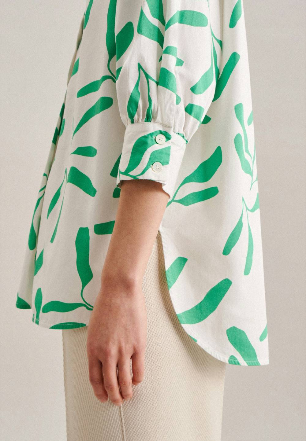 Studio Seidensticker 3/4-Arm Satin Schlupfbluse