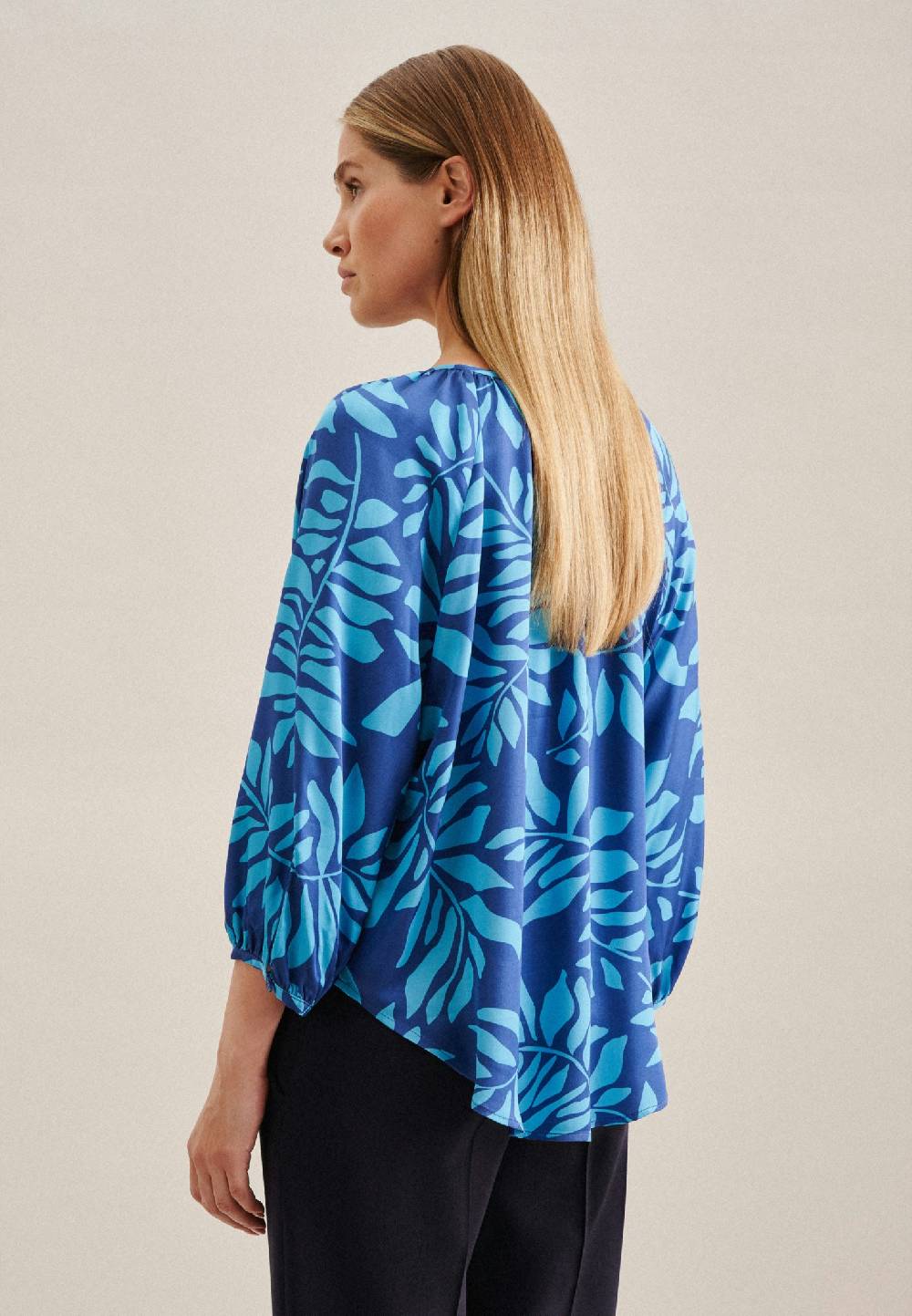 Studio Seidensticker 3/4-Arm Satin Shirtbluse