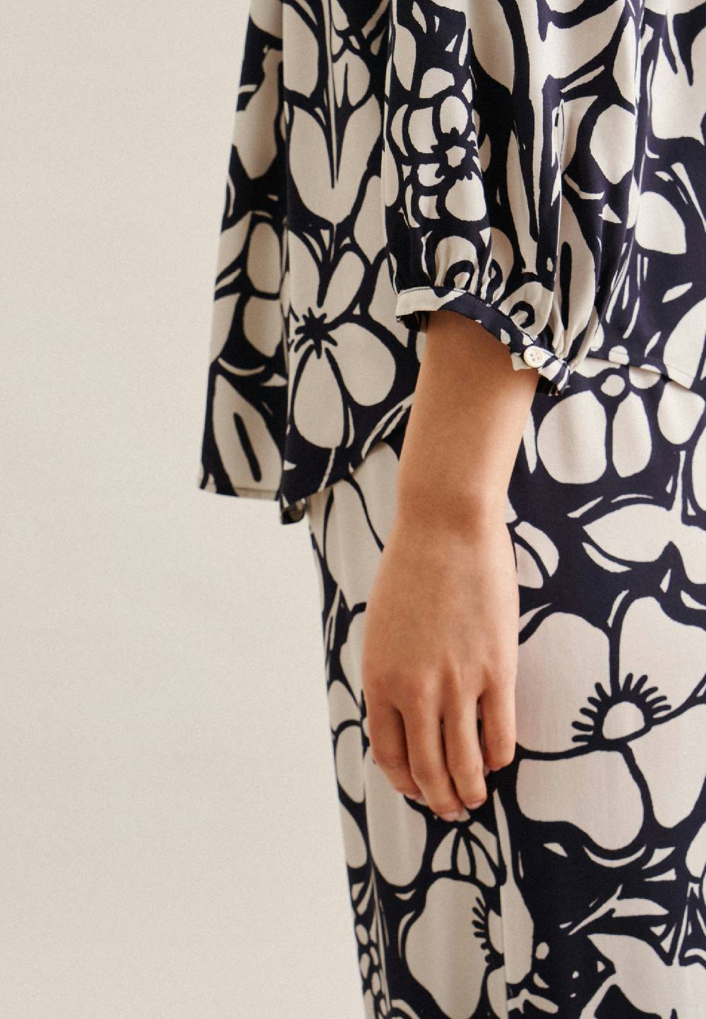 Studio Seidensticker 3/4-Arm Satin Shirtbluse