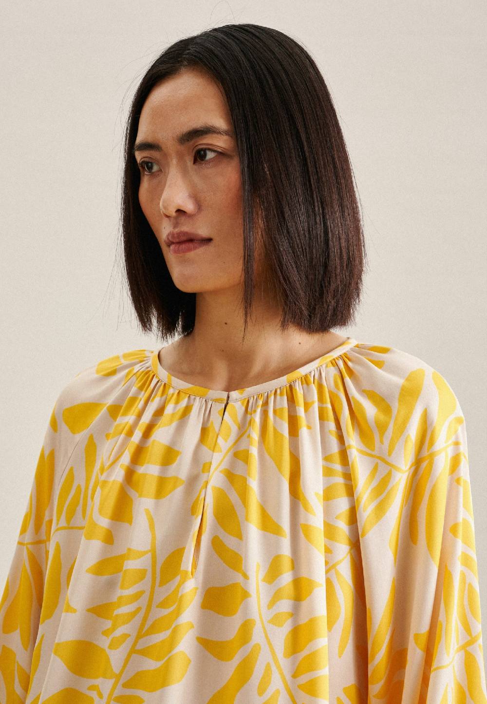 Studio Seidensticker 3/4-Arm Satin Shirtbluse