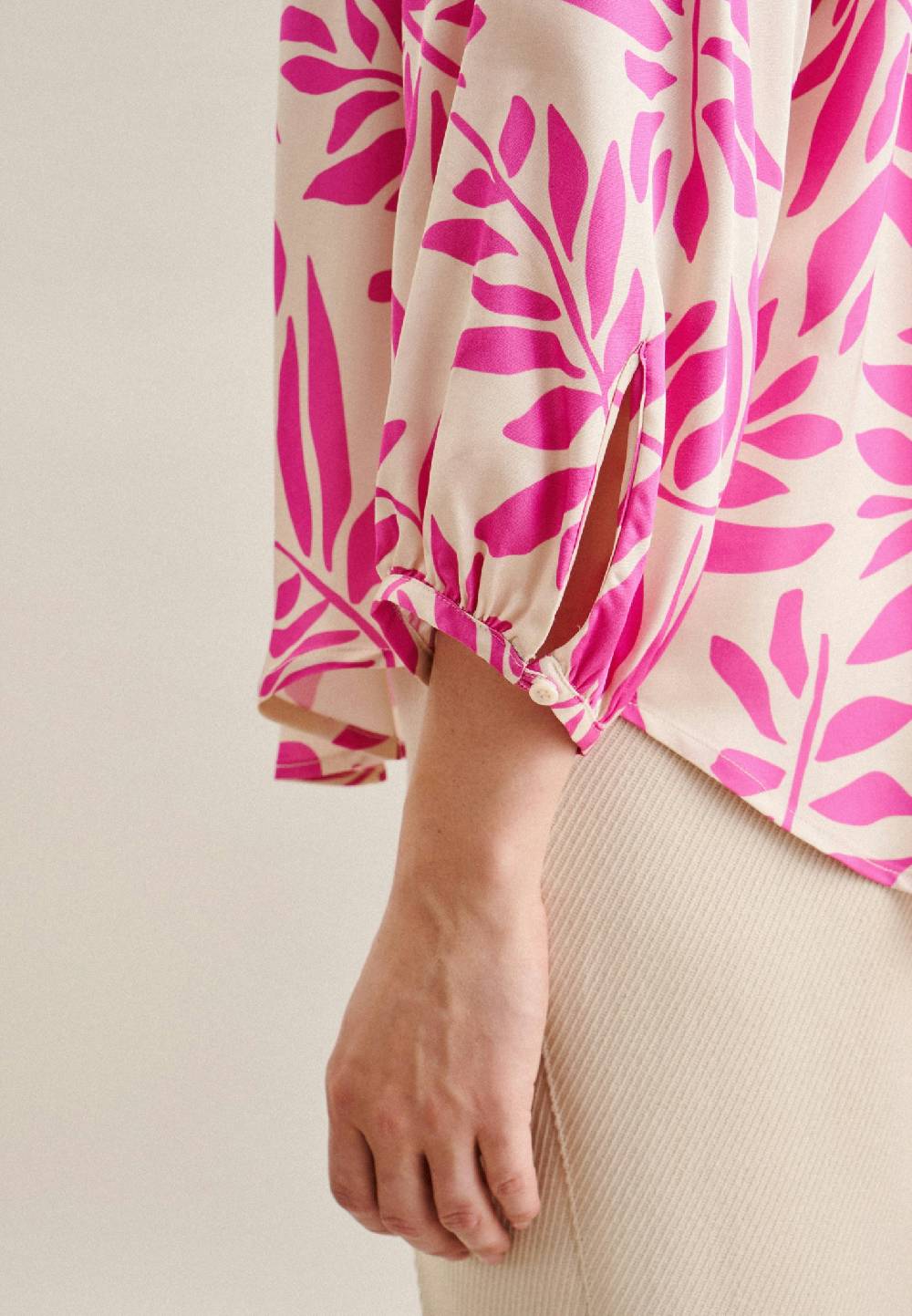 Studio Seidensticker 3/4-Arm Satin Shirtbluse