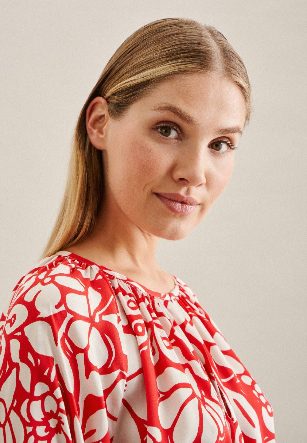 Studio Seidensticker 3/4-Arm Satin Shirtbluse