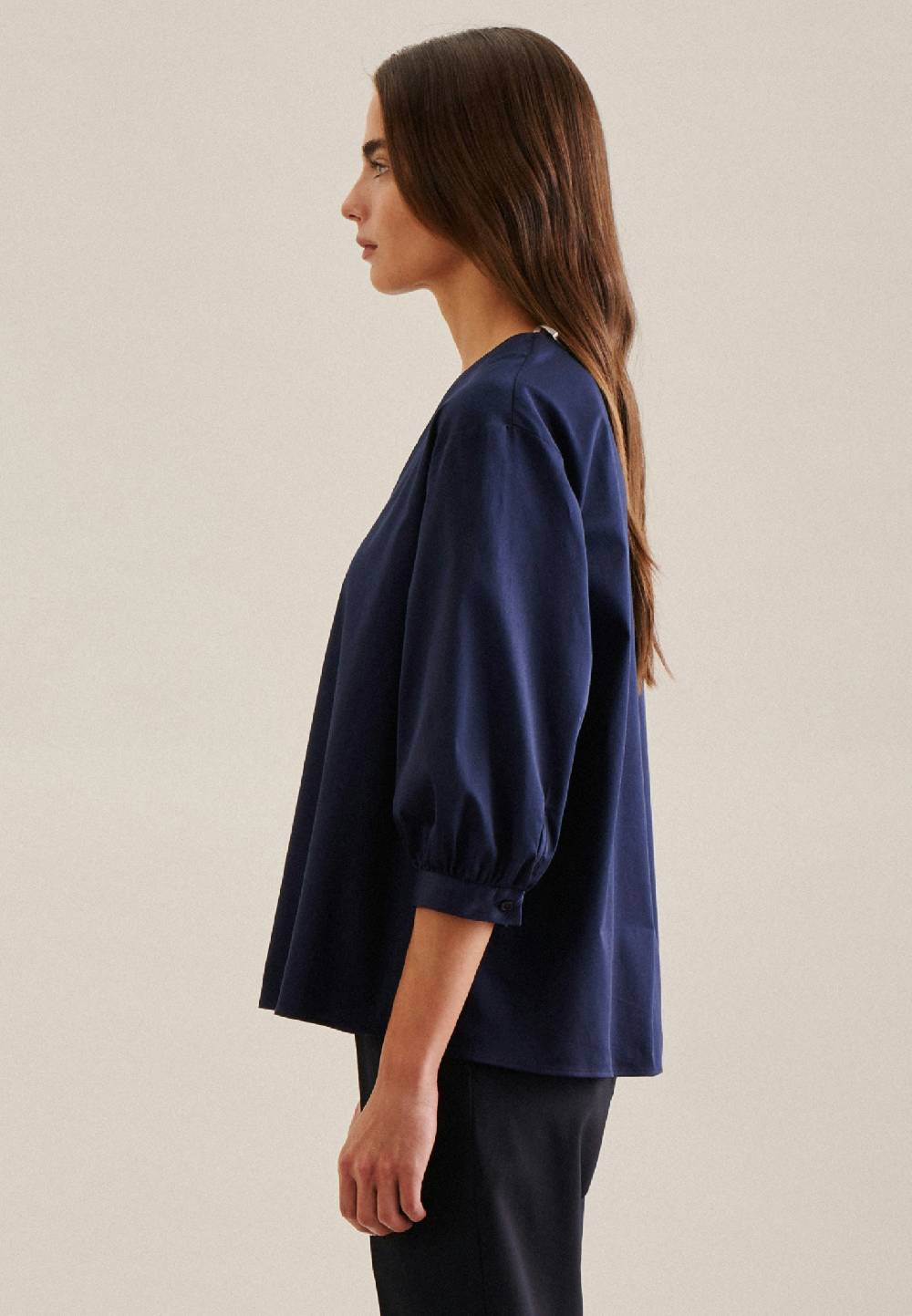 Studio Seidensticker 3/4-Arm Satin Tunika