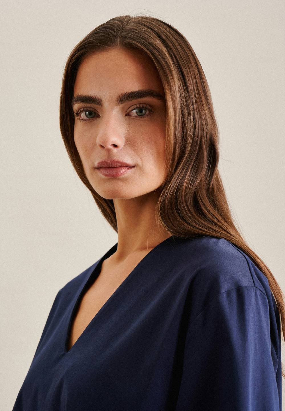 Studio Seidensticker 3/4-Arm Satin Tunika