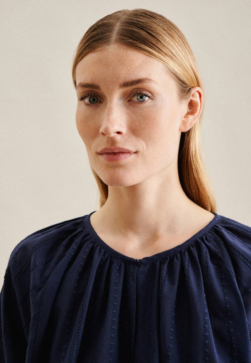 Studio Seidensticker 3/4-Arm Voile Schlupfbluse