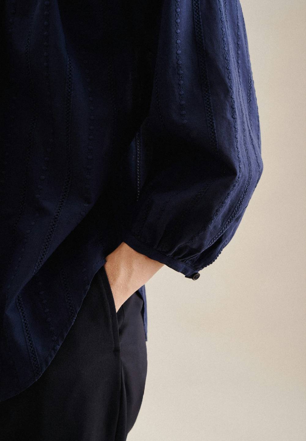 Studio Seidensticker 3/4-Arm Voile Schlupfbluse