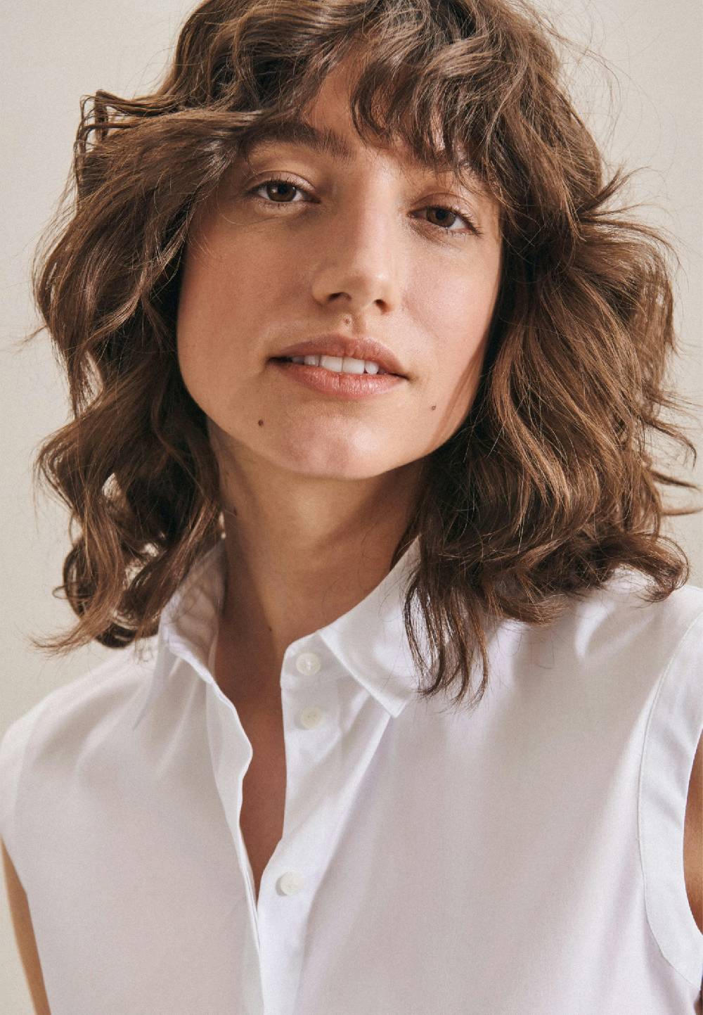 Studio Seidensticker Ärmellose Popeline Hemdbluse