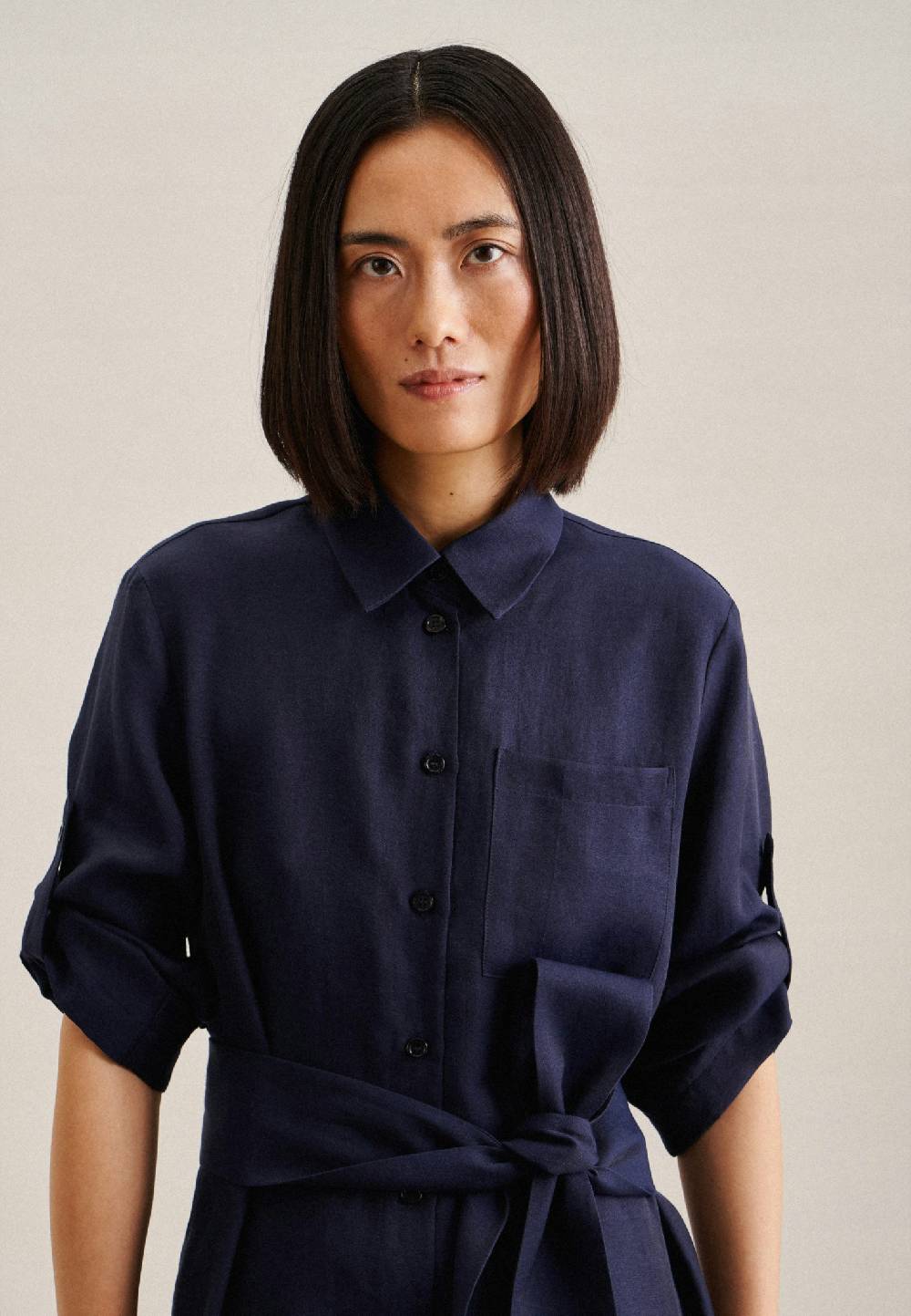 Studio Seidensticker Krepp Maxi Kleid