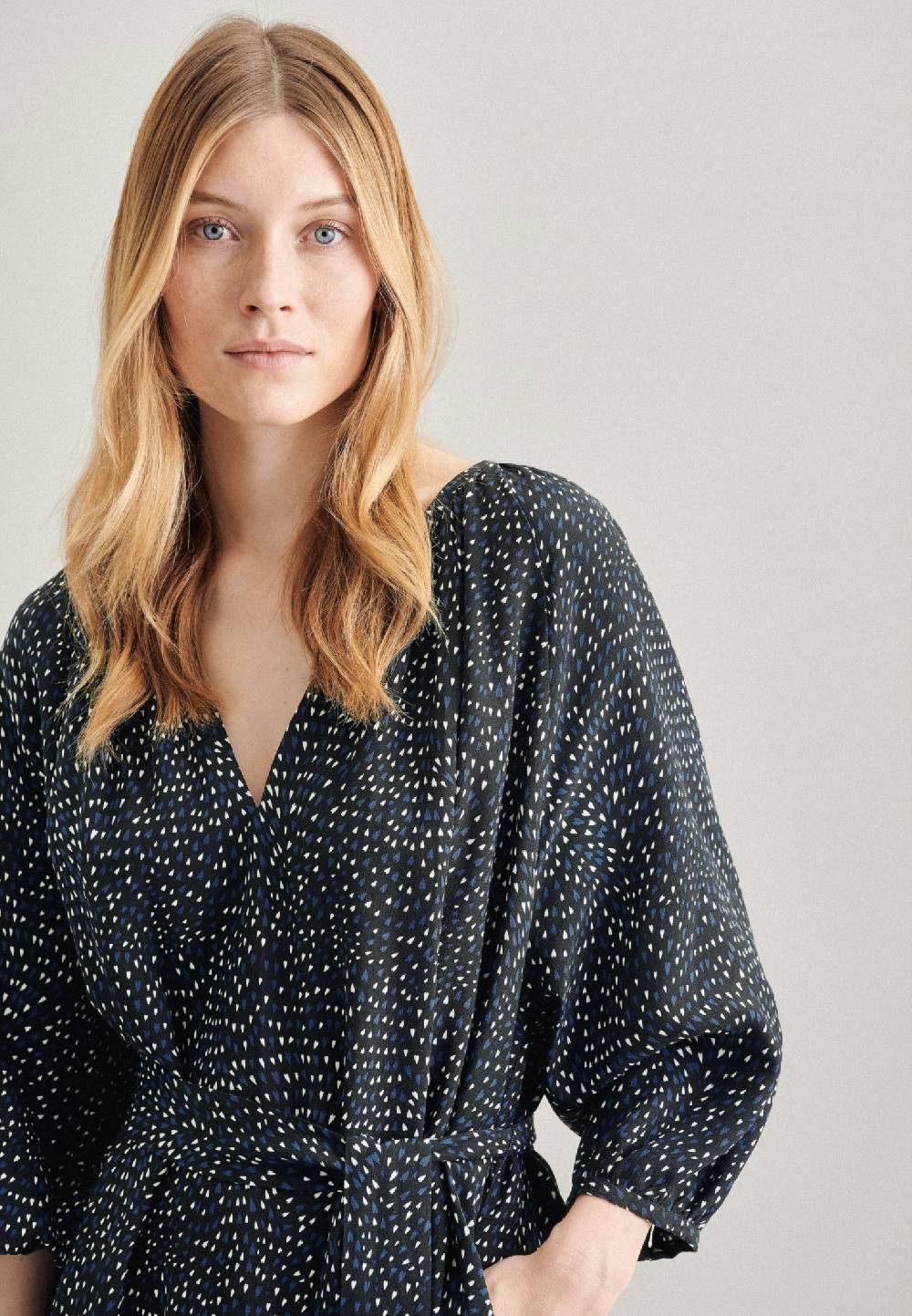 Studio Seidensticker Krepp Maxi Kleid