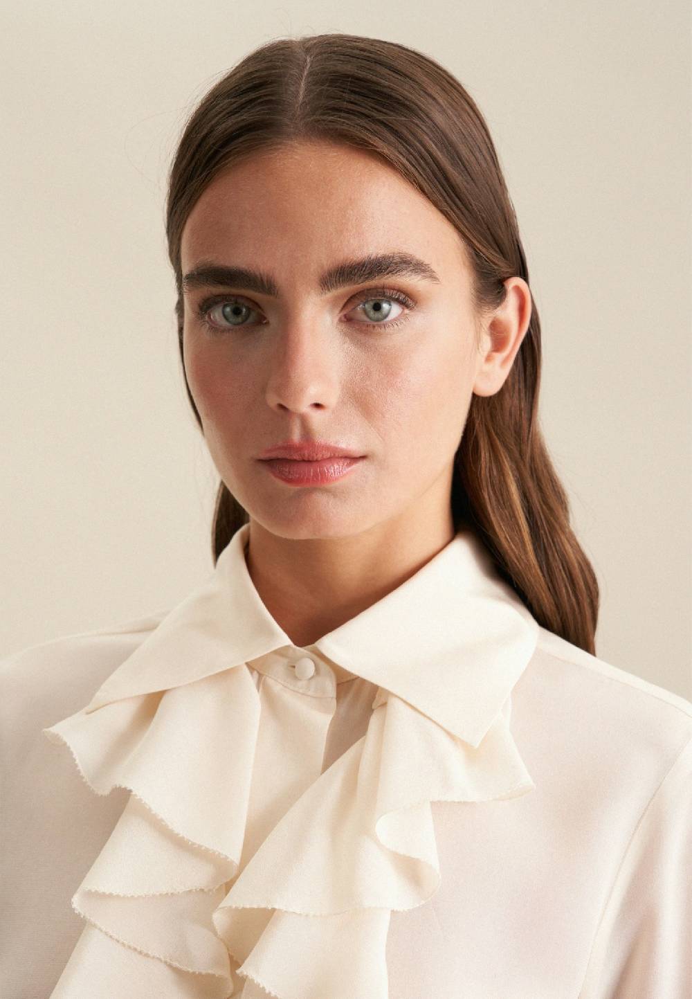 Studio Seidensticker Krepp Rüschenbluse