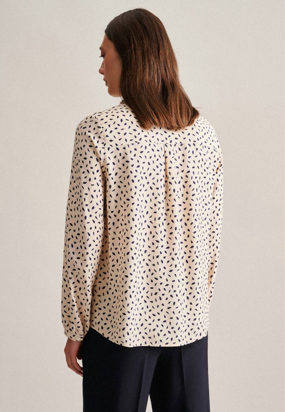 Studio Seidensticker Krepp Stehkragenbluse