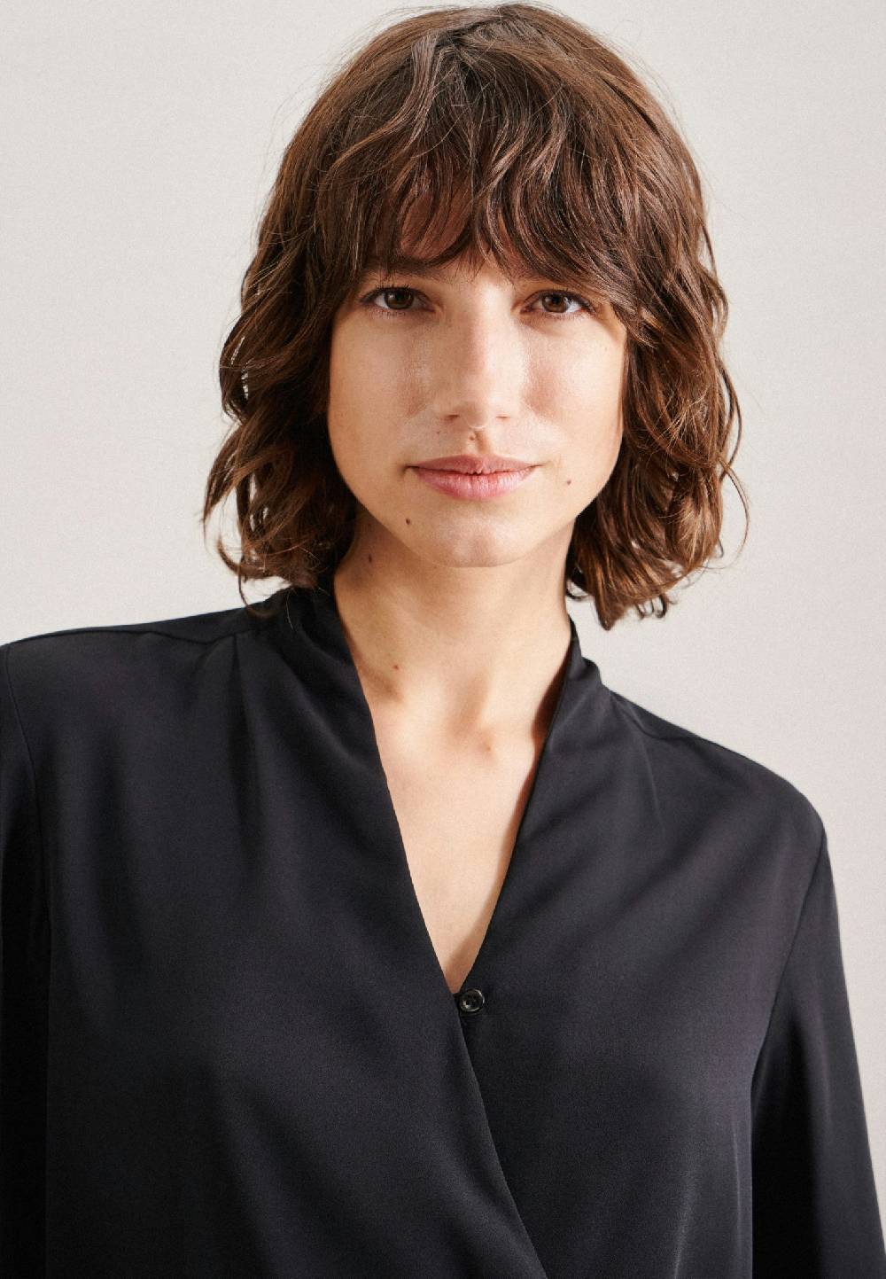 Studio Seidensticker Krepp Wickelbluse