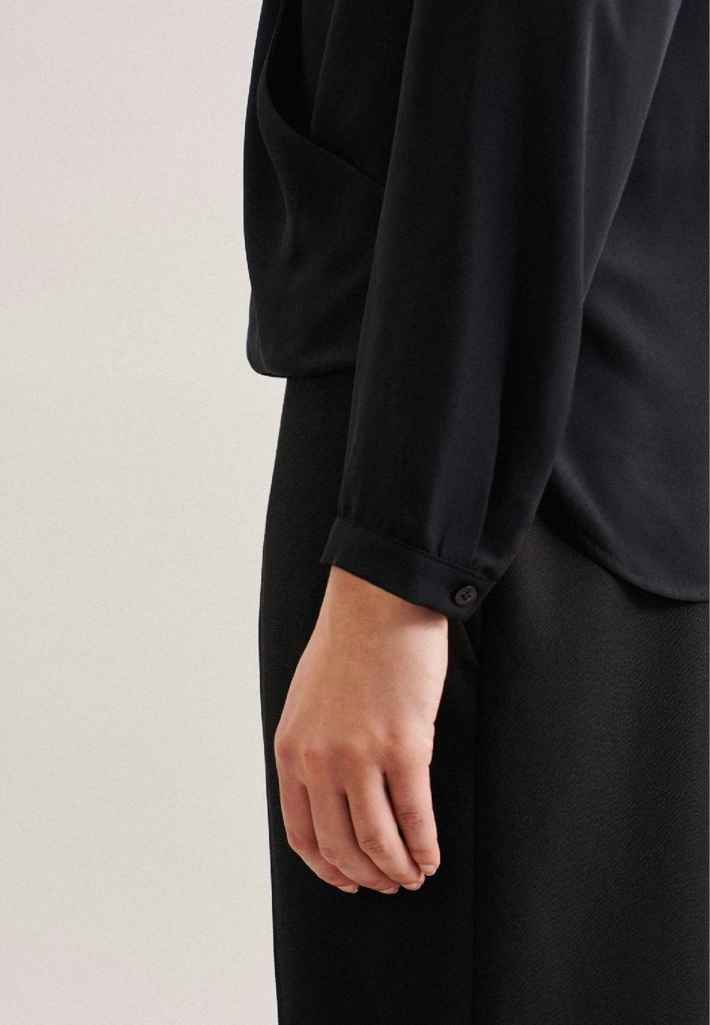 Studio Seidensticker Krepp Wickelbluse