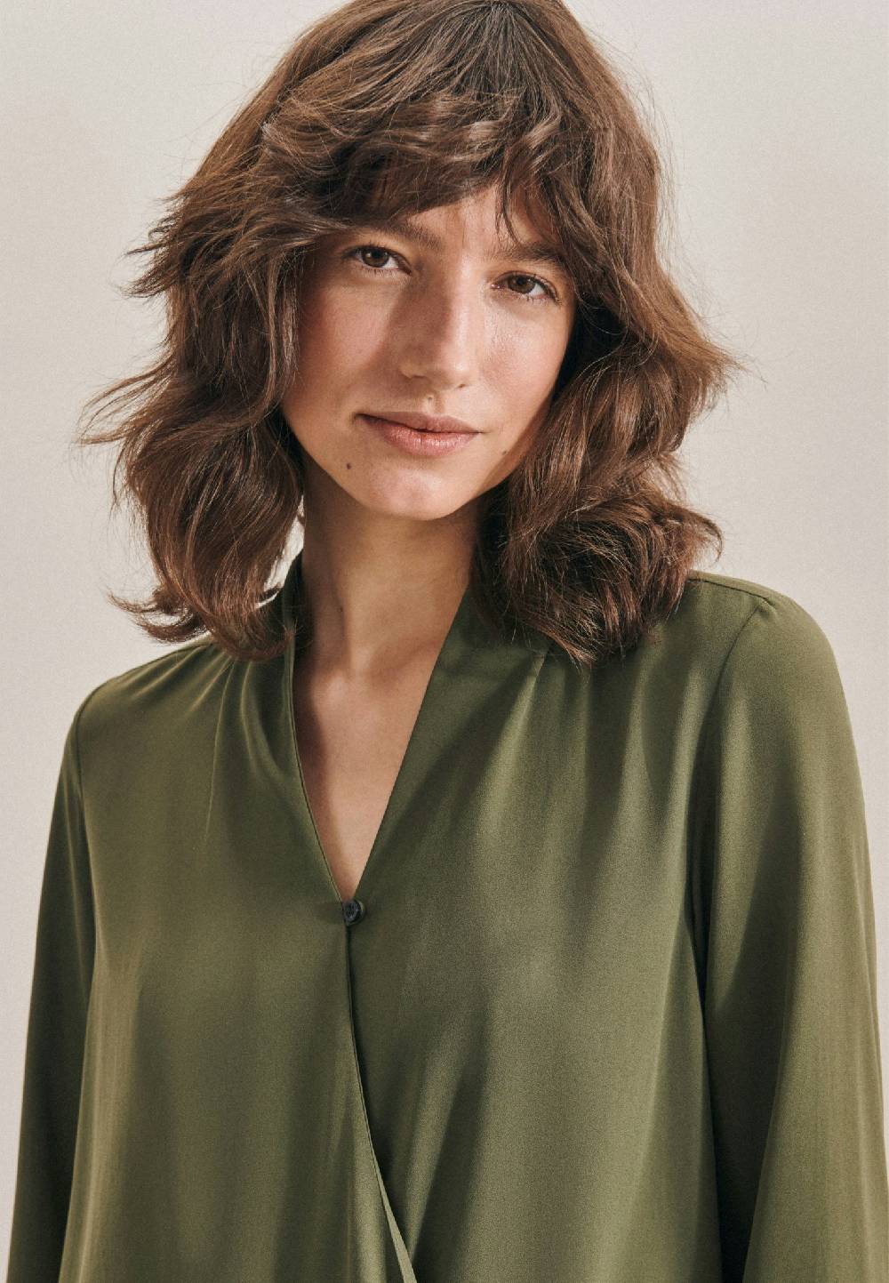 Studio Seidensticker Krepp Wickelbluse