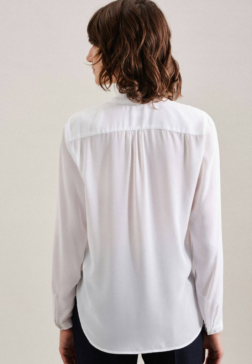 Studio Seidensticker Krepp Wickelbluse