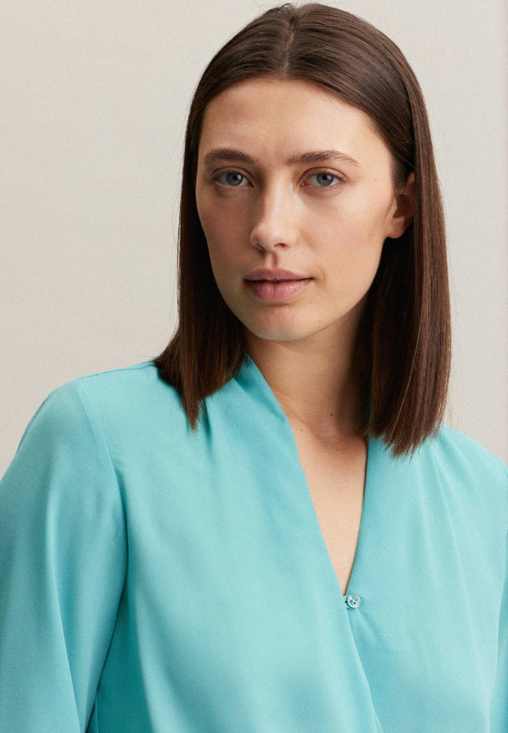 Studio Seidensticker Krepp Wickelbluse