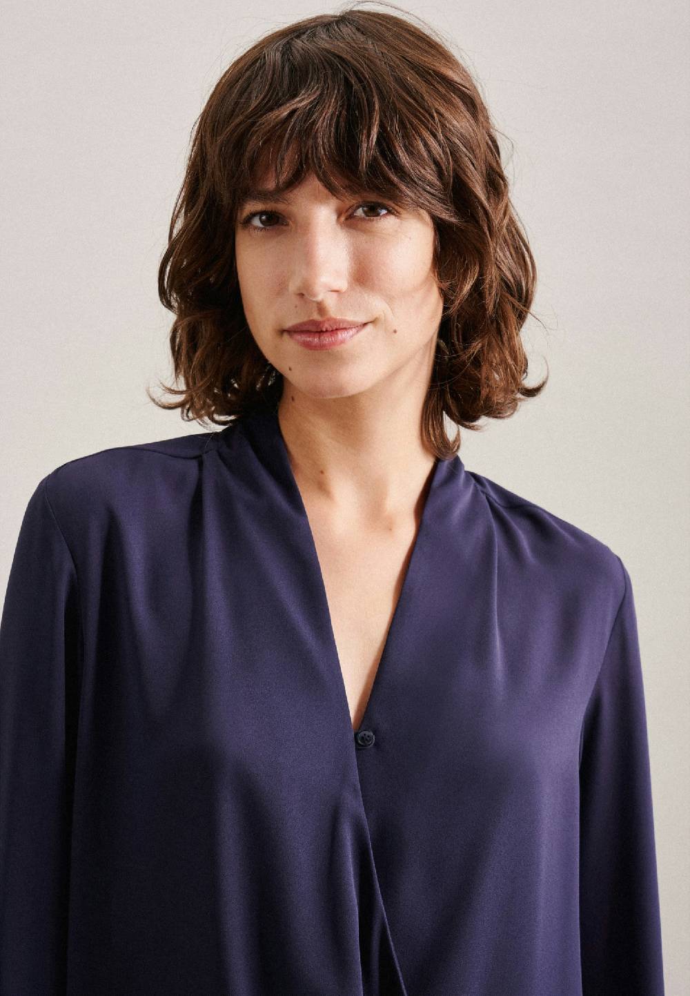 Studio Seidensticker Krepp Wickelbluse