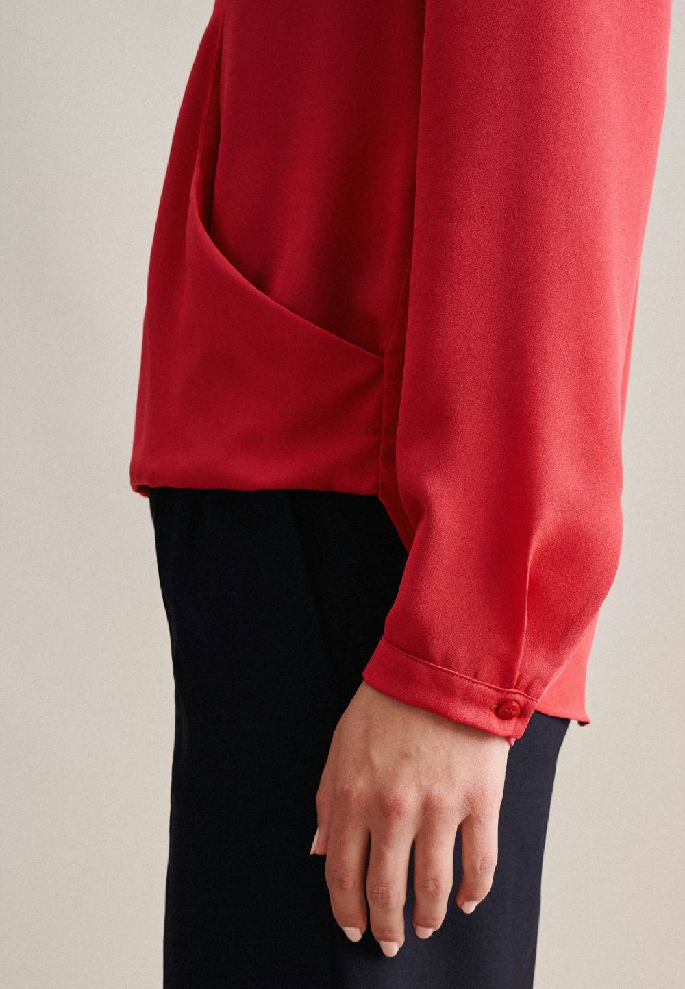 Studio Seidensticker Krepp Wickelbluse