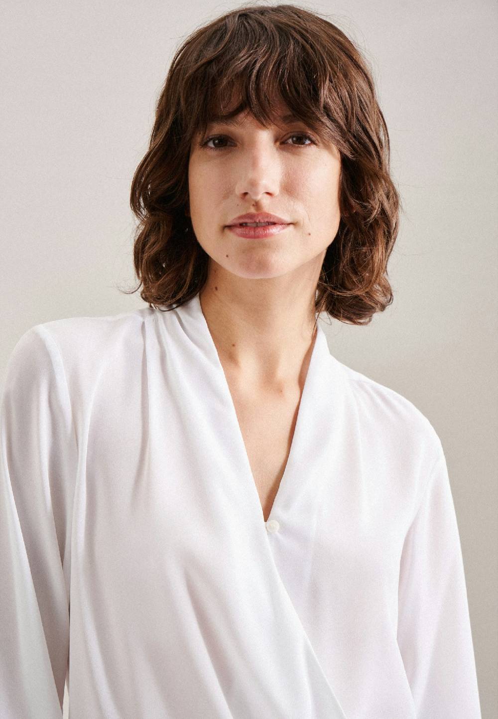 Studio Seidensticker Krepp Wickelbluse