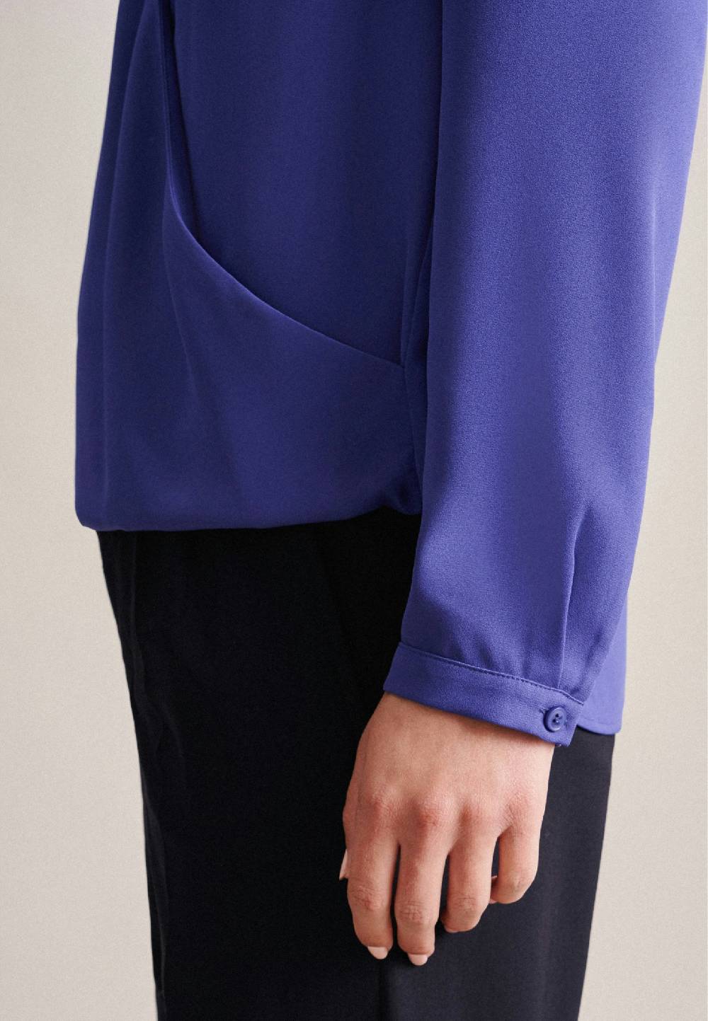 Studio Seidensticker Krepp Wickelbluse