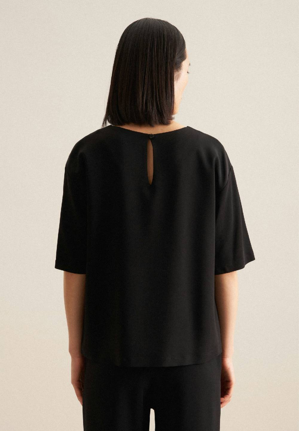 Studio Seidensticker Kurzarm Krepp Shirt