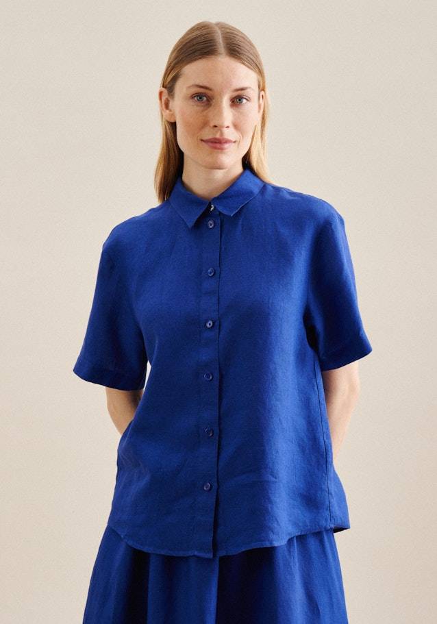 Studio Seidensticker Kurzarm Leinen Hemdbluse