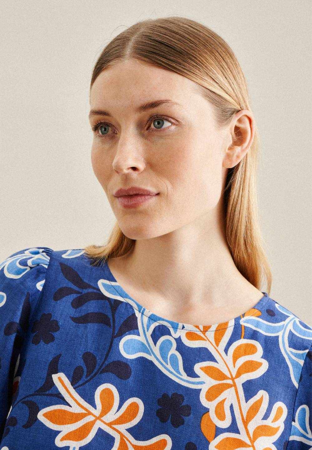 Studio Seidensticker Kurzarm Leinen Shirt