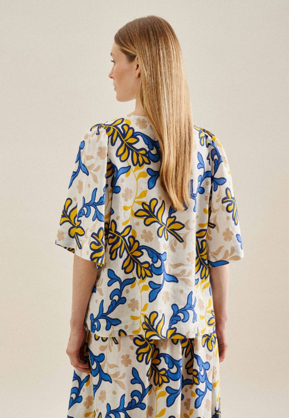 Studio Seidensticker Kurzarm Leinen Shirt