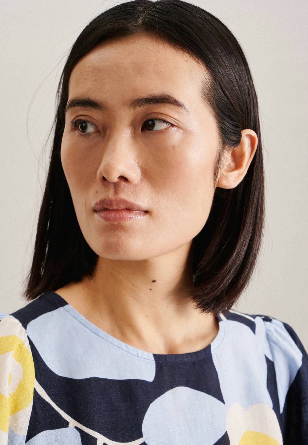 Studio Seidensticker Kurzarm Leinen Shirtbluse