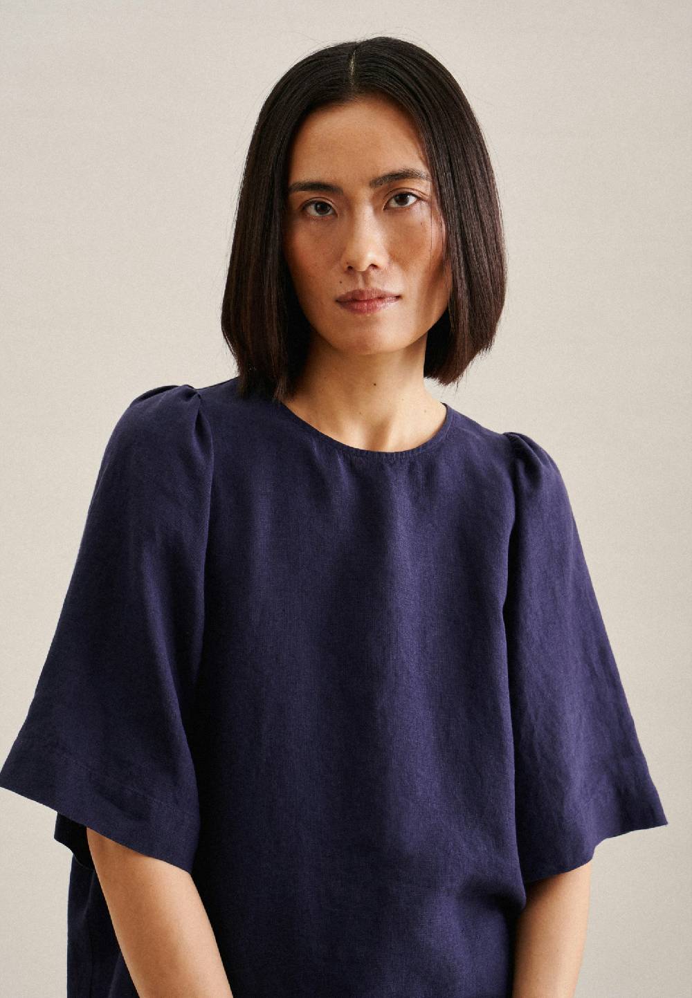 Studio Seidensticker Kurzarm Leinen Shirtbluse