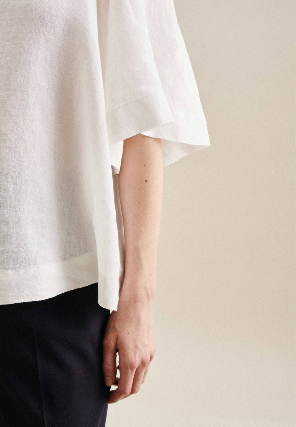 Studio Seidensticker Kurzarm Leinen Shirtbluse