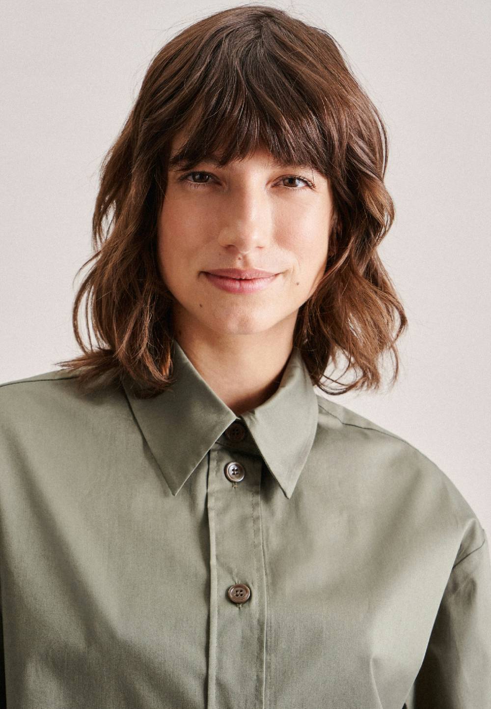 Studio Seidensticker Kurzarm Popeline Hemdbluse