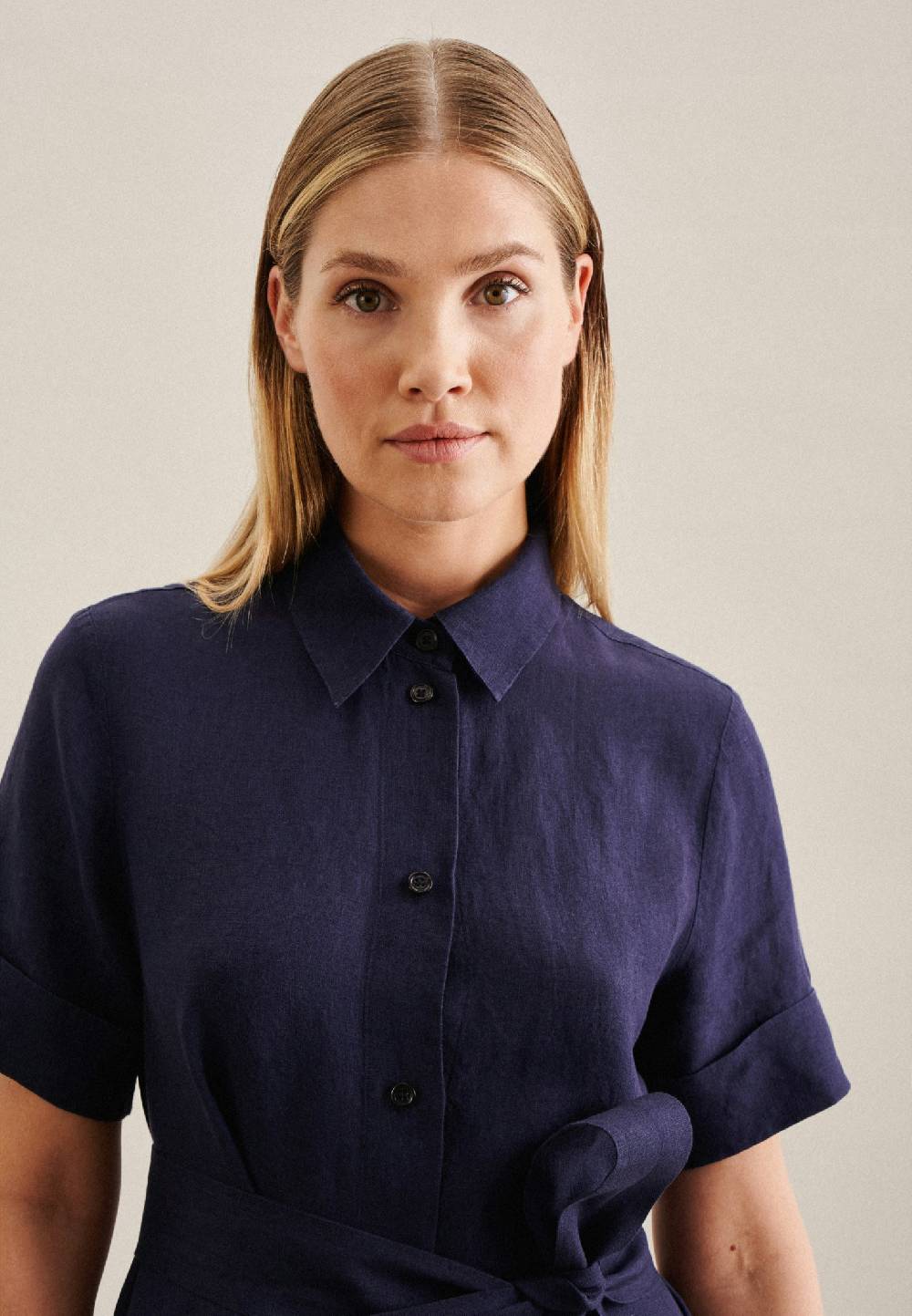 Studio Seidensticker Leinen Midi Kleid