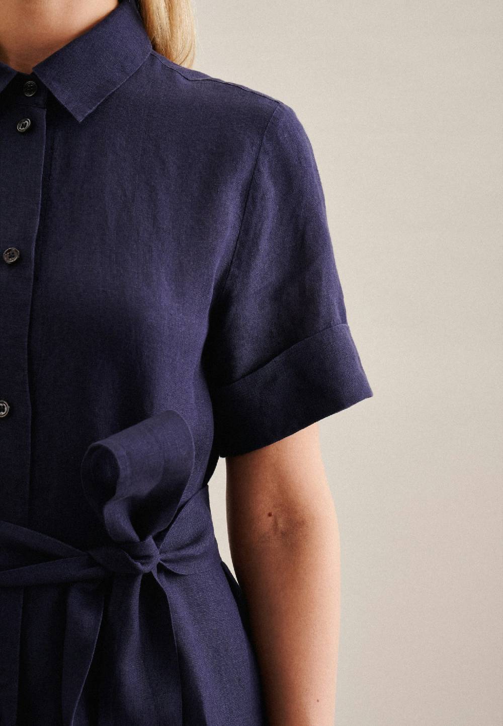 Studio Seidensticker Leinen Midi Kleid