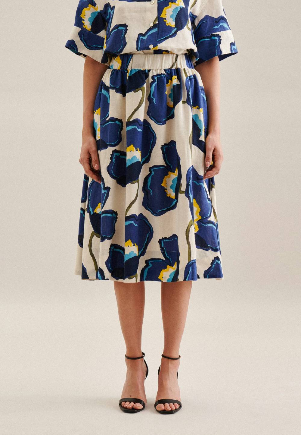 Studio Seidensticker Leinen Midi Rock