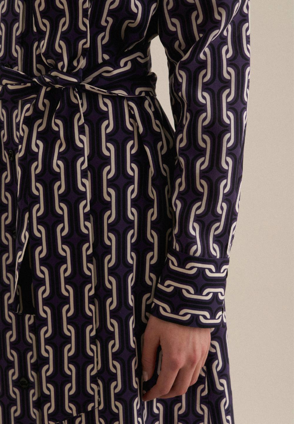 Studio Seidensticker Leinwandbindung Midi Kleid