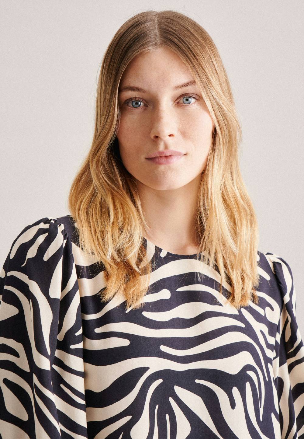 Studio Seidensticker Leinwandbindung Midi Kleid