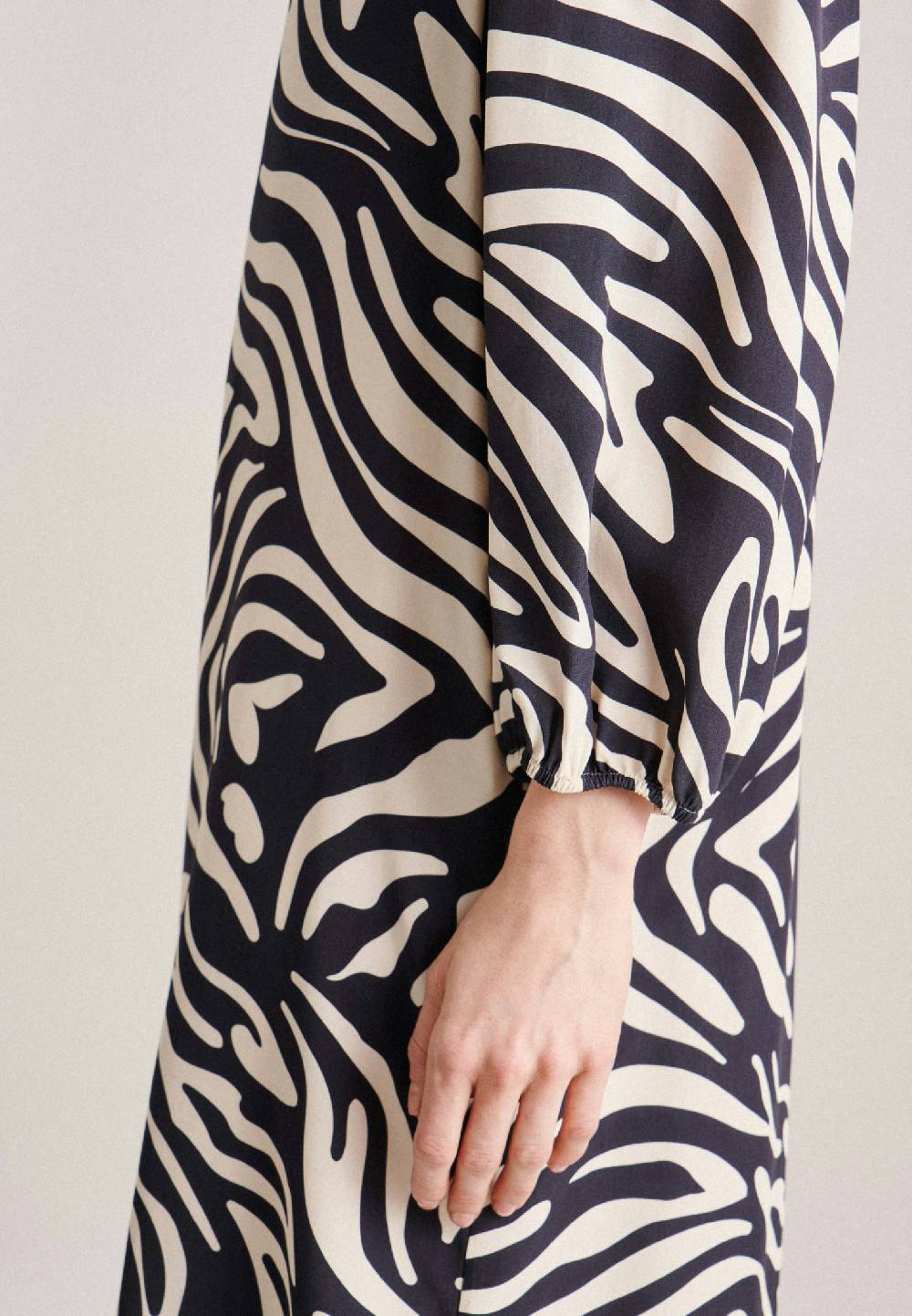 Studio Seidensticker Leinwandbindung Midi Kleid